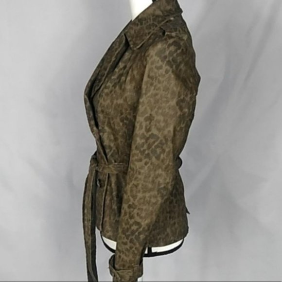 Current/Elliott green animal print jacket - Picture 2 of 6